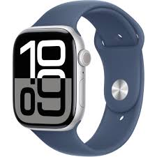 Apple Watch Series 10 GPS Silver Aluminium Case with Sport Band S/M ( Silver,46 mm )