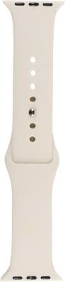 BlueBuilt Silicone Watch Strap Starlight for Apple Watch 40-41-42mm ( White )