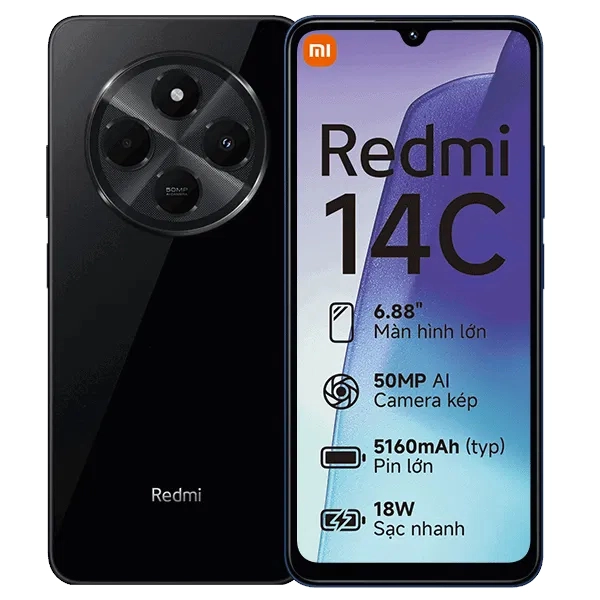 Xiaomi Redmi 14C ( Midnight Black,6GB-128GB )