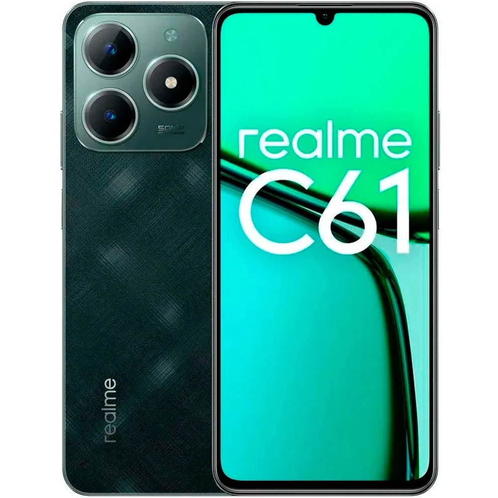 Realme C61 ( Dark Green,6GB-128GB )