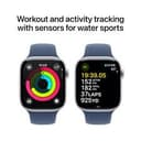 Apple Watch Series 10 GPS Silver Aluminium Case with Sport Band S/M ( Silver,46 mm ) 6
