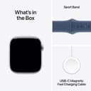 Apple Watch Series 10 GPS Silver Aluminium Case with Sport Band S/M ( Silver,46 mm ) 4