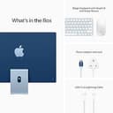 Apple iMac Retina 4.5K Display M1 Chip With 8 Core GPU Mac OS, MGPK3HN/A ( Blue-8GB-256GB ) 4