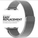 BlueBuilt Milanese Watch Strap Black for Apple Watch 44-45-46mm ( Silver ) 4