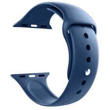 BlueBuilt Silicone Watch Strap Blue for Apple Watch 44-45-46mm  ( Blue )