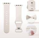 BlueBuilt Silicone Watch Strap Starlight for Apple Watch 40-41-42mm ( White ) 2