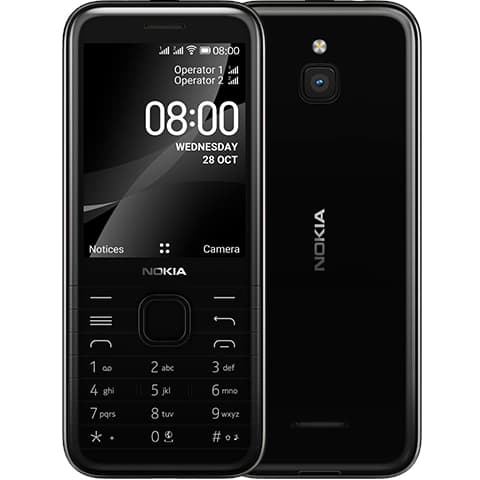 Nokia 8000 4G ( Onyx/Black )
